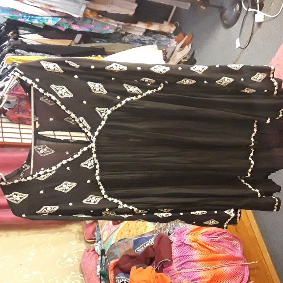 Free People Black and White Mini Dress Or Tunic - Picture 3 of 7